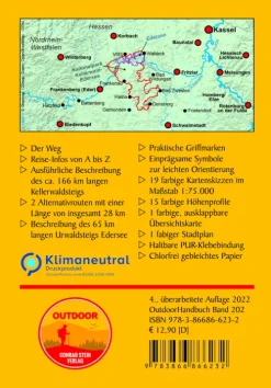 Stein, Conrad Verlag Wandern & Radfahren-Kellerwaldsteig mit Urwaldsteig Edersee