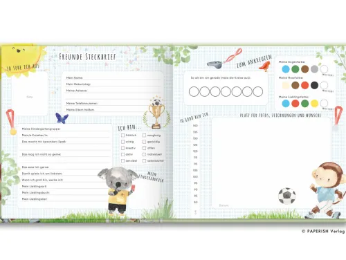 Kindergartenfreunde - Fußball*PAPERISH Verlag New