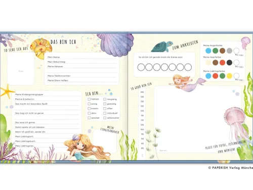 Kindergartenfreunde - MEERJUNGFRAU*PAPERISH Verlag Hot