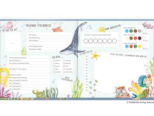 Kindergartenfreunde - MEERJUNGFRAU*PAPERISH Verlag Hot