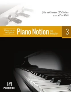 Piano Notion Musik, Film, Theater*Klavier Lernen mit System 3 (Die Schönsten Melodien aus Aller Welt)