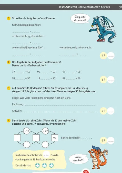 Klett Lerntraining Grundschule·Mathematik*Klett Team Drachenstark: Das große Trainingsbuch Mathe 2. Klasse