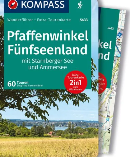 KOMPASS Wanderführer Pfaffenwinkel, Fünfseenland, Starnberger See, Ammersee, 60 Touren mit Extra-Tourenkarte*Kompass Karten GmbH Discount