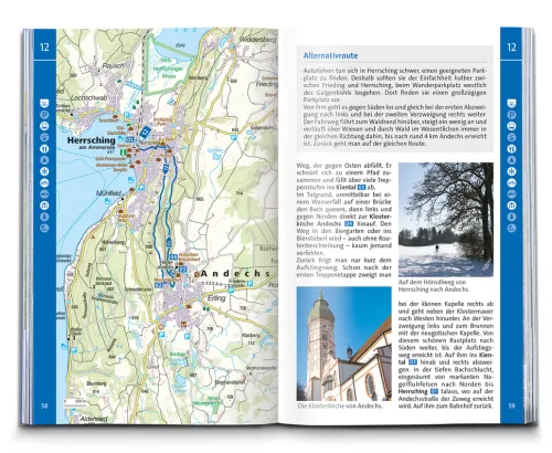 KOMPASS Wanderführer Pfaffenwinkel, Fünfseenland, Starnberger See, Ammersee, 60 Touren mit Extra-Tourenkarte*Kompass Karten GmbH Discount