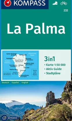 KOMPASS Wanderkarte 232 La Palma 1:50.000*Kompass Karten GmbH New