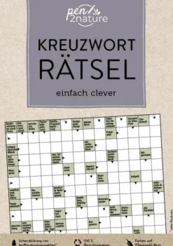 Naumann & Göbel Verlagsg. Nachhaltigkeit*Kreuzworträtsel einfach clever. Nachhaltiger Kreuzworträtsel-Block