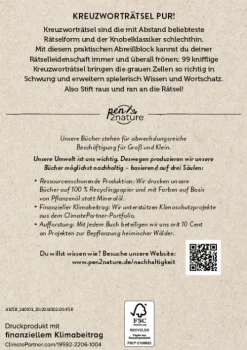 Naumann & Göbel Verlagsg. Nachhaltigkeit*Kreuzworträtsel einfach clever. Nachhaltiger Kreuzworträtsel-Block