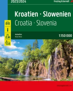 Freytag + Berndt Karten & Atlanten-Kroatien - Slowenien, Autoatlas 1:150.000, freytag & berndt
