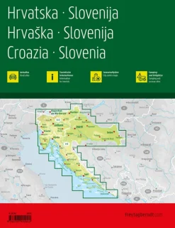 Freytag + Berndt Karten & Atlanten-Kroatien - Slowenien, Autoatlas 1:150.000, freytag & berndt
