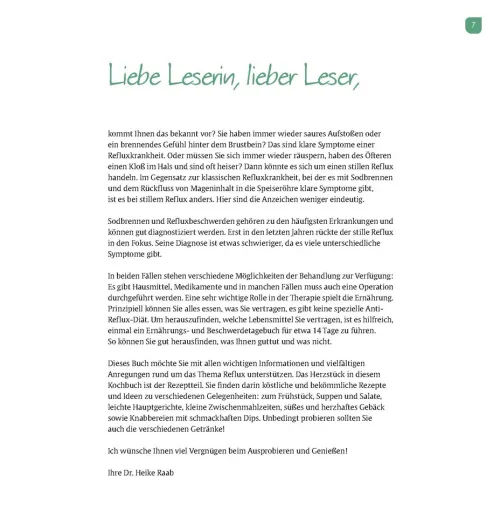 Köstlich essen Reflux und Sodbrennen*Trias