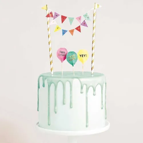 Kuchendekoration, Happy Birthday, Multicolor*RICO-Design tap Outlet