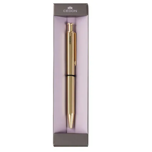 Kugelschreiber in Box gold*CEDON MuseumsShops GmbH