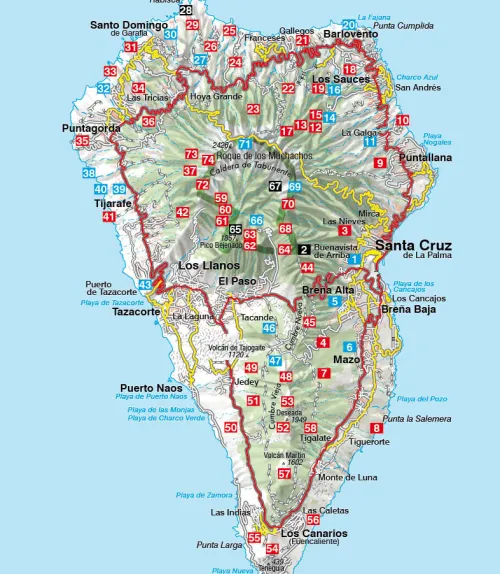 Bergverlag Rother Wandern*La Palma, Rother Wanderführer