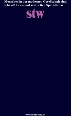 Suhrkamp Verlag Soziologie*Laien