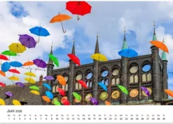 Calvendo Wandkalender-Lübeck - Im Licht der Zeit (Wandkalender 2026 DIN A3 quer), Monatskalender