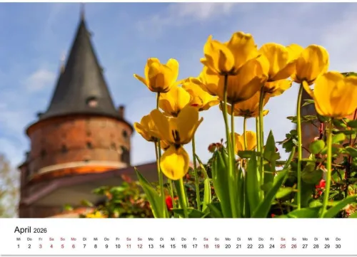 Calvendo Wandkalender-Lübeck - Im Licht der Zeit (Wandkalender 2026 DIN A3 quer), Monatskalender