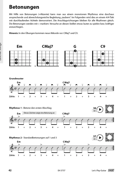 Hage Musikverlag Musikwissenschaft-Let's Play Guitar