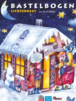 Lichterhaus Hänsel und Gretel basteln Bastelbogen Papiermodell*Atelier Color Online