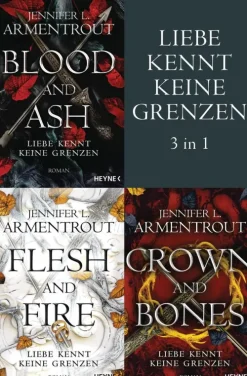 Liebe kennt keine Grenzen 1-3: Blood & Ash / Flesh & Fire / Crown & Bones*Penguin Random House Clearance