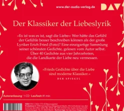 Der Audio Verlag, DAV Romane·Gedichte & Drama-Liebesgedichte, 1 Audio-CD