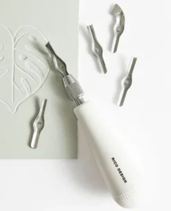 Rico Design GmbH & Co.KG Küche & Esszimmer*Linolschneidewerkzeug, Inhalt: 1 Handgriff, 5 Messer