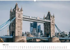 London - Die faszinierende Hauptstadt Englands. (Wandkalender 2026 DIN A2 quer), Monatskalender*Calvendo