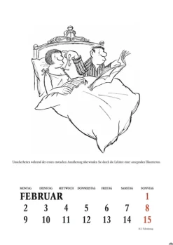 Heye Wandkalender-Loriot Heile Welt Halbmonatskalender 2026