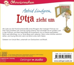 Kinder Oetinger Media Kinder- & Jugendbücher·Bilderbücher-Lotta zieht um,1 Audio-CD