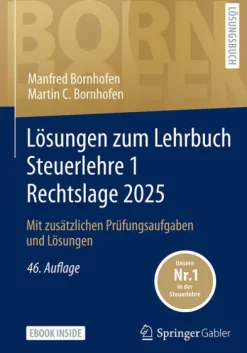 Springer-Verlag GmbH Wirtschaft*Lösungen zum Lehrbuch Steuerlehre 1 Rechtslage 2025
