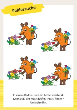 Lustige Rätsel mit der Maus. Bunter Rätselblock für Kinder ab 4 Jahren*Naumann & Göbel Verlagsg. New