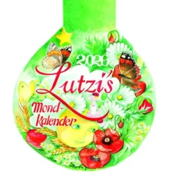 Lutzi Verlag Allgaeu Abreiß-Kalender-Lutzis Mondkalender rund Ø 16cm (Tagesabreisskalender) 2026