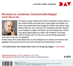 Maigret und der einsame Mann,4 Audio-CD*Der Audio Verlag, DAV Online