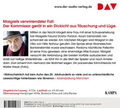 Maigret und der Fall Nahour*Der Audio Verlag GmbH Sale