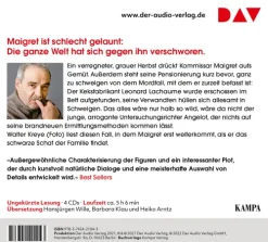 Der Audio Verlag GmbH Krimis & Thriller·Polizeiarbeit & Forensik|Krimis & Thriller·Cosy Crime*Maigret und die widerspenstigen Zeugen