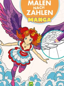 Schwager und Steinlein Artbooks & Handbücher-Malen nach Zahlen Manga