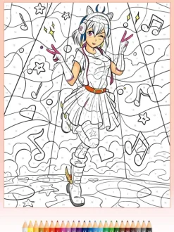 Schwager und Steinlein Artbooks & Handbücher-Malen nach Zahlen Manga