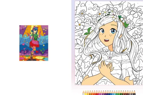 Schwager und Steinlein Artbooks & Handbücher-Malen nach Zahlen Manga