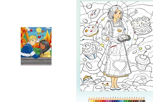 Schwager und Steinlein Artbooks & Handbücher-Malen nach Zahlen Manga