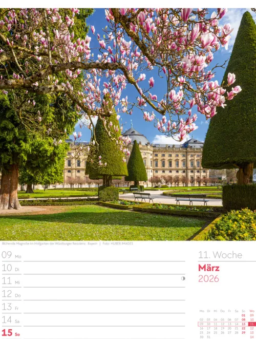 Ackermann Kunstverlag Wochenkalender*Malerisches Deutschland Wochenplaner Kalender 2026