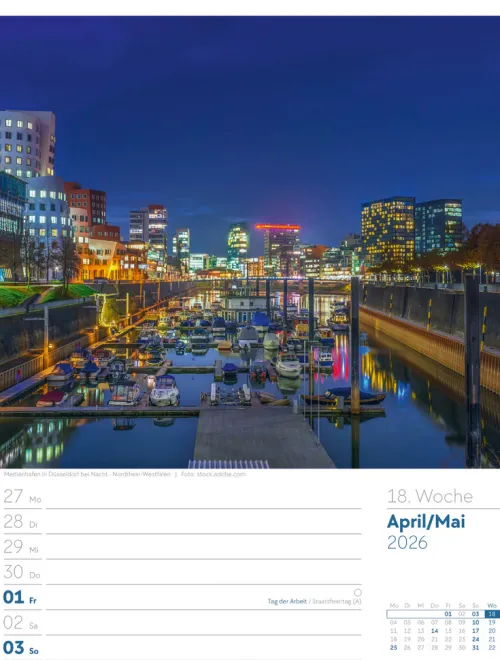 Ackermann Kunstverlag Wochenkalender*Malerisches Deutschland Wochenplaner Kalender 2026