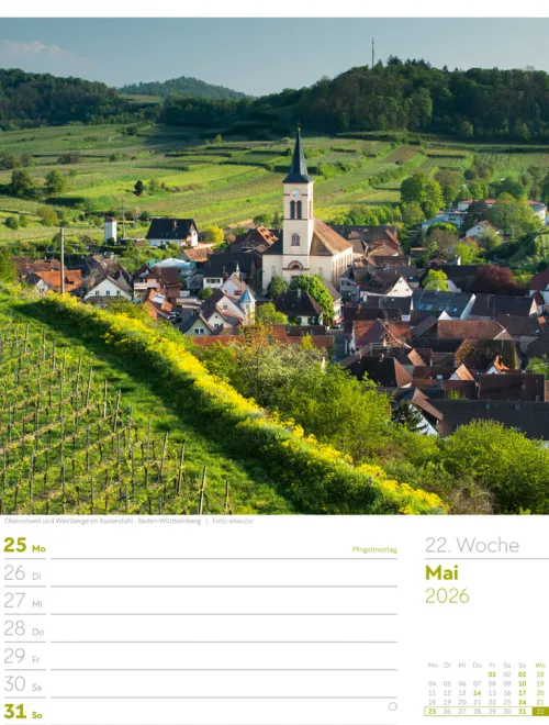 Ackermann Kunstverlag Wochenkalender*Malerisches Deutschland Wochenplaner Kalender 2026