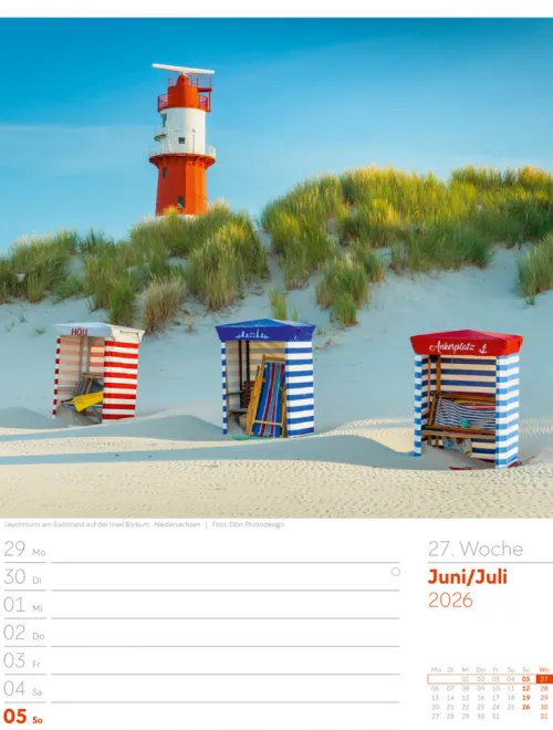 Ackermann Kunstverlag Wochenkalender*Malerisches Deutschland Wochenplaner Kalender 2026