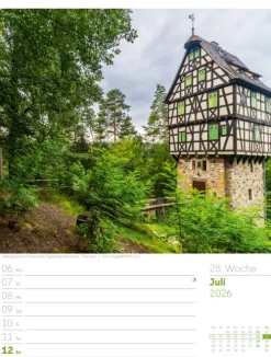 Ackermann Kunstverlag Wochenkalender*Malerisches Deutschland Wochenplaner Kalender 2026