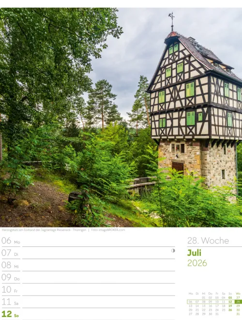 Ackermann Kunstverlag Wochenkalender*Malerisches Deutschland Wochenplaner Kalender 2026