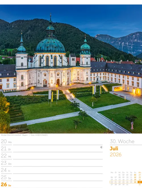 Ackermann Kunstverlag Wochenkalender*Malerisches Deutschland Wochenplaner Kalender 2026