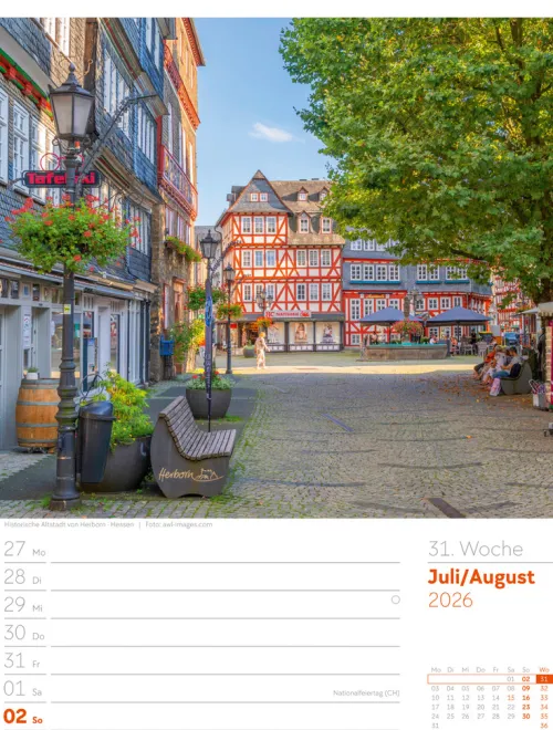 Ackermann Kunstverlag Wochenkalender*Malerisches Deutschland Wochenplaner Kalender 2026