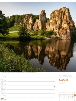 Ackermann Kunstverlag Wochenkalender*Malerisches Deutschland Wochenplaner Kalender 2026