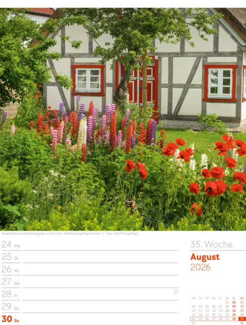 Ackermann Kunstverlag Wochenkalender*Malerisches Deutschland Wochenplaner Kalender 2026
