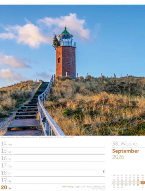 Ackermann Kunstverlag Wochenkalender*Malerisches Deutschland Wochenplaner Kalender 2026