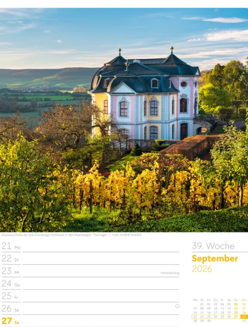 Ackermann Kunstverlag Wochenkalender*Malerisches Deutschland Wochenplaner Kalender 2026